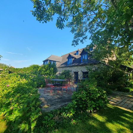 Maison En Pierre Dans Son Nid De Verdure Roz-Landrieux Buitenkant foto