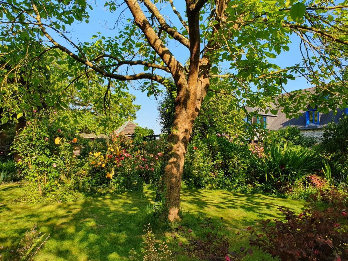 Maison En Pierre Dans Son Nid De Verdure Roz-Landrieux Buitenkant foto